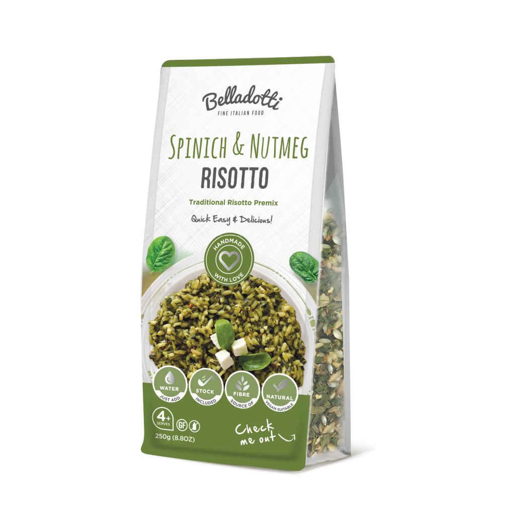 Belladotti Risotto Spinach and Nutmeg 250g